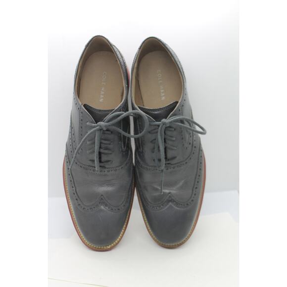 Cole Haan Men\'s Grand.OS Short Wing II Gray w/ Red Sole Oxford Shoes sz 11.5M